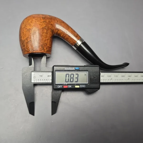 Bari Select Nature Old Briar 49 Smooth Bent Billiard (Estate) - Image 13