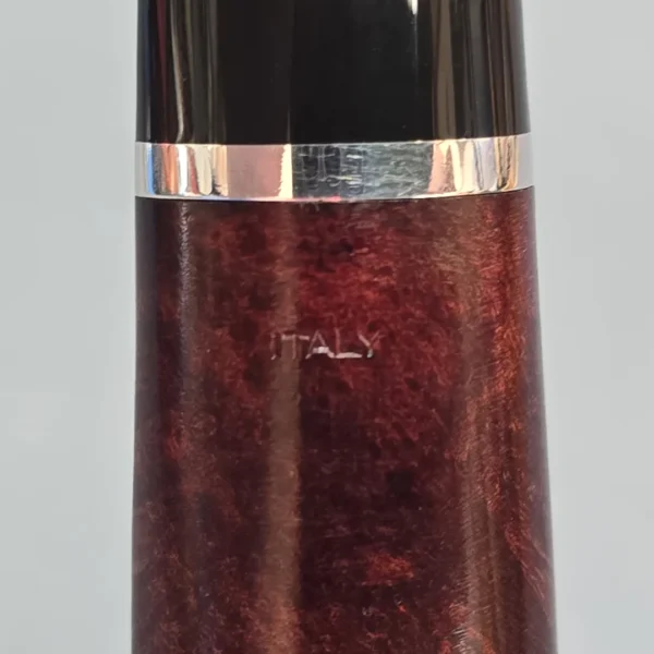 Rossi Rubino Antico 8316 Smooth Pot w/ Nickel Briar Pipe, New, 6mm - Image 12