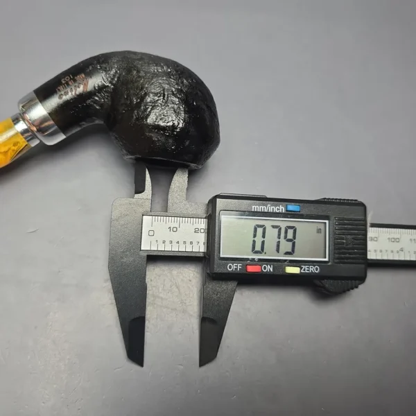 Molina Ambra 103 Sandblasted Rhodesian Briar Pipe, New, 9mm - Image 13