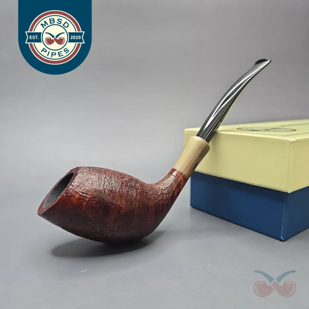 MBSD Briars Modern Masters 3 Sandblasted Tulip w/ Faux Horn Handmade Briar Pipe, New