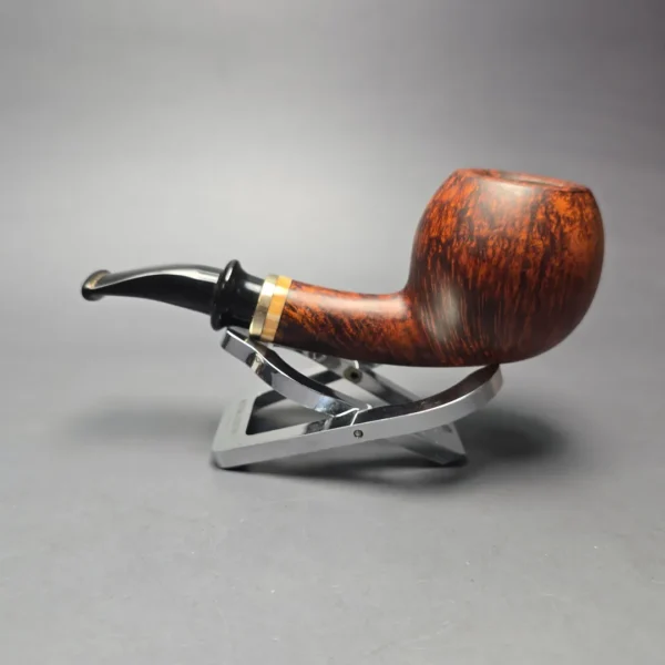 Neerup Classic 2 Smooth Apple w/ Acrylic & Brass Estate Briar Pipe, Unsmoked - Image 12