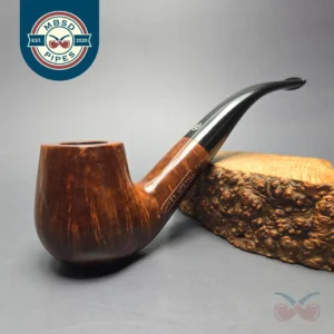 James Upshall P Grade Group 5 Smooth Bent Billiard Estate Briar Pipe, Unsmoked