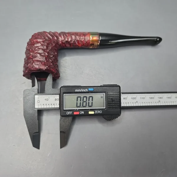 Peterson 2025 Christmas Pipe 120 Rusticated Dublin Estate Briar Pipe, Unsmoked - Image 5