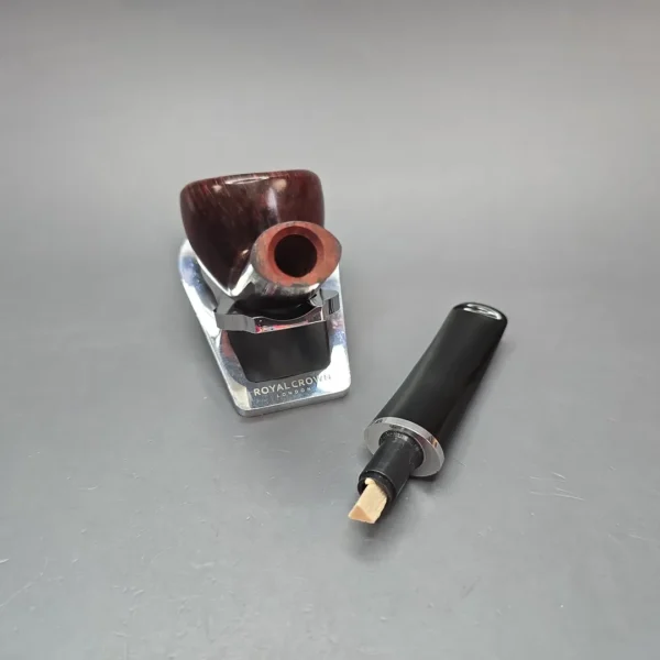 Rossi Rubino Antico 8316 Smooth Pot w/ Nickel Briar Pipe, New, 6mm - Image 15