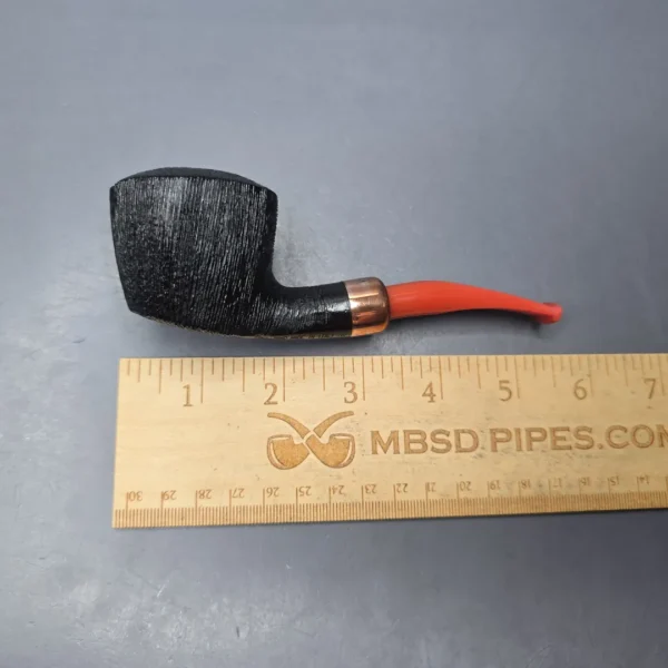 4th Generation (by Ascorti) 1897 Forza Primitivo Rusticated Dublin w/ Copper Estate Briar Pipe, Unsmoked - Image 11