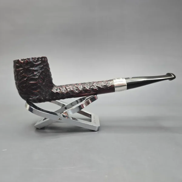 Peterson 2025 St Patrick's Day 264 Rusticated Canadian w/ Silver Estate Briar Pipe, Unsmoked - Image 14