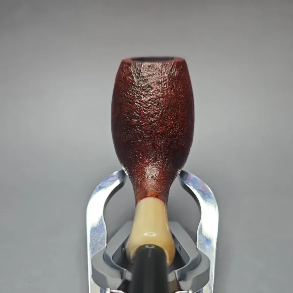 MBSD Briars Modern Masters 3 Sandblasted Tulip w/ Faux Horn Handmade Briar Pipe, New - Image 6