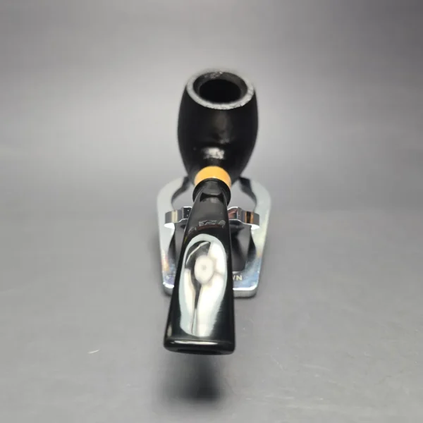 MBSD Briars by Piero Vitale Black Sandblasted Brandy w/ Boxwood, Briar Pipe, New - Image 5
