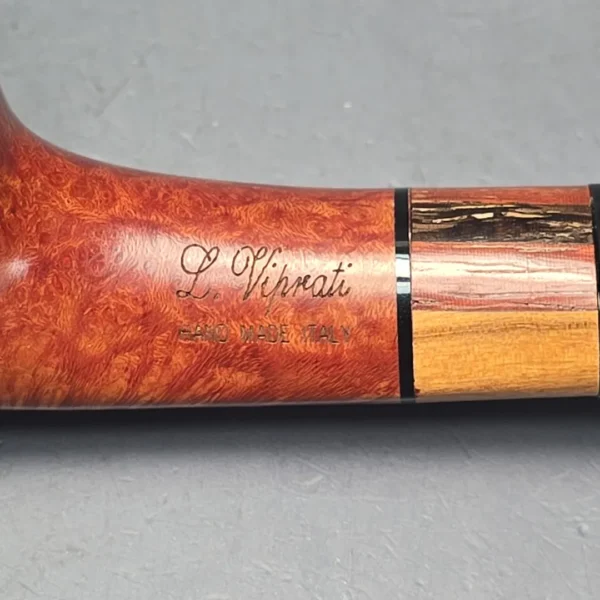 Viprati 2012 VIP Limited Edition Smooth Zulu w/ Cocobolo Estate Briar Pipe, Unsmoked - Image 12