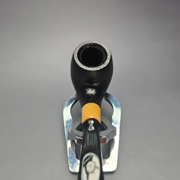 MBSD Briars by Piero Vitale Black Sandblasted Brandy w/ Boxwood, Briar Pipe, New - Image 6