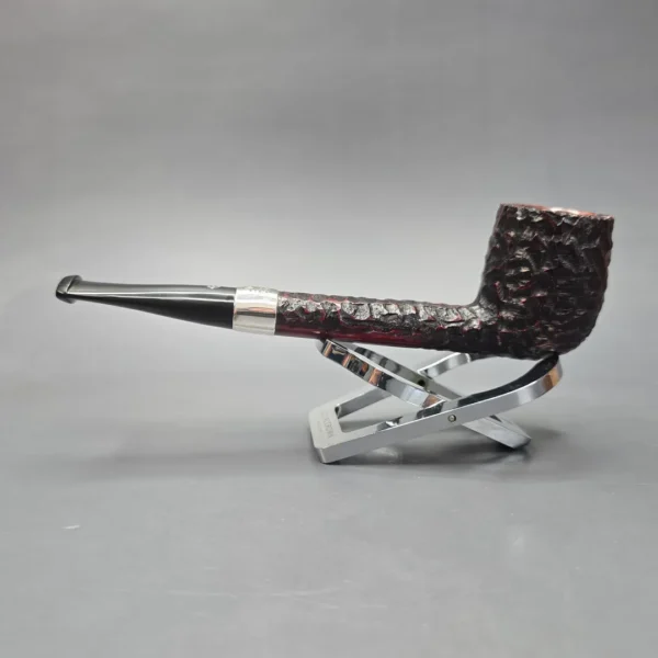 Peterson 2025 St Patrick's Day 264 Rusticated Canadian w/ Silver Estate Briar Pipe, Unsmoked - Image 12
