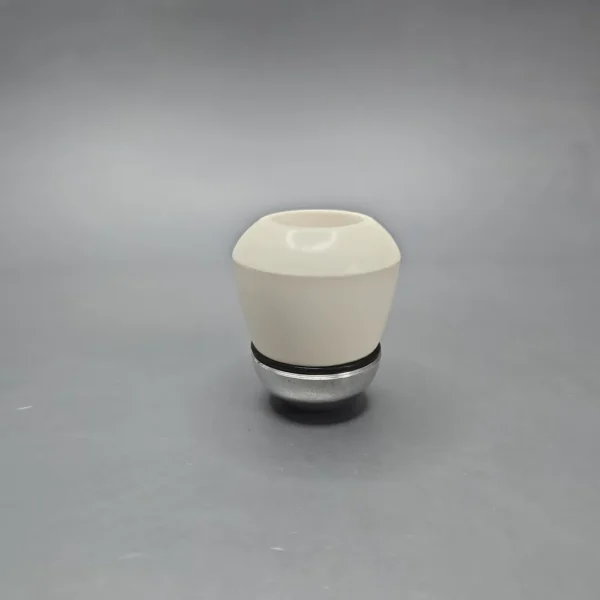 Falcon Chrome Dental w/ MBSD Meerschaum Rhodesian Block Meerschaum Bowl Pipe, New - Image 3