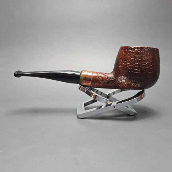 4th Generation (by Ascorti) Forza Nebbiolo 1931 Sandblasted Apple Estate Briar Pipe, Unsmoked - Image 4