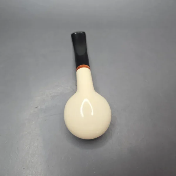MBSD Meerschaum Deluxe Smooth Author Block Meerschaum Pipe, Briar-Mortise, New - Image 11