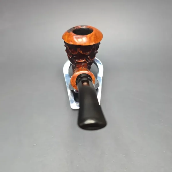 Nording Point Clear Partially Rusticated Freehand Estate Briar Pipe, Danish Estates - Image 5