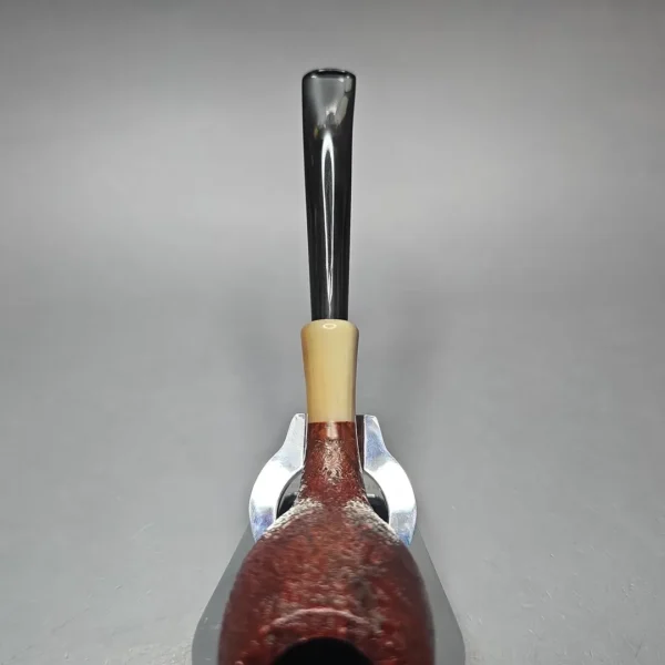 MBSD Briars Modern Masters 3 Sandblasted Tulip w/ Faux Horn Handmade Briar Pipe, New - Image 9