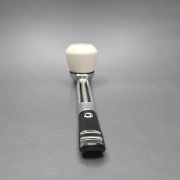 Falcon Chrome Dental w/ MBSD Meerschaum Rhodesian Block Meerschaum Bowl Pipe, New - Image 5