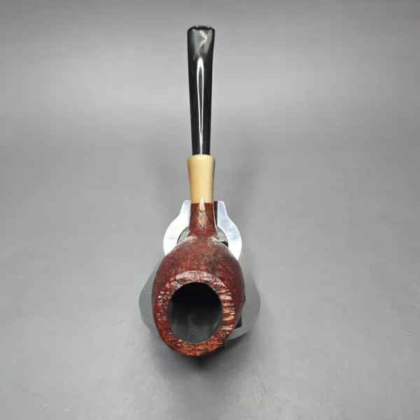 MBSD Briars Modern Masters 3 Sandblasted Tulip w/ Faux Horn Handmade Briar Pipe, New - Image 10