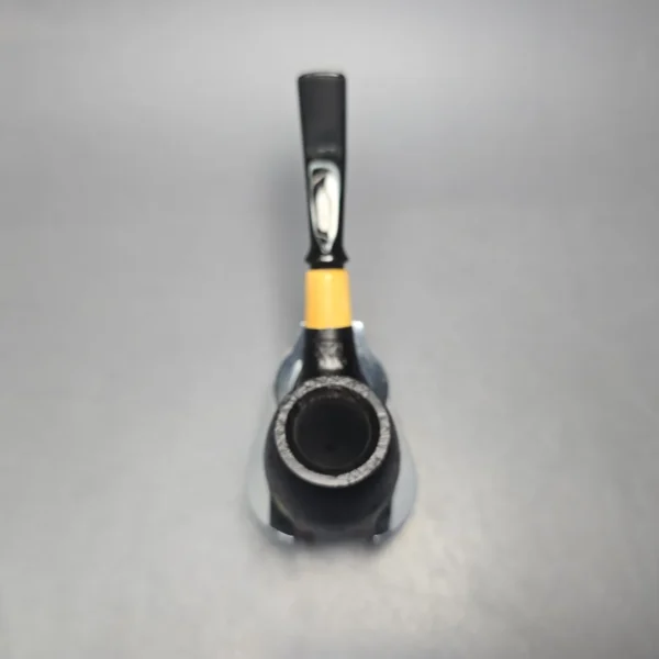 MBSD Briars by Piero Vitale Black Sandblasted Brandy w/ Boxwood, Briar Pipe, New - Image 9