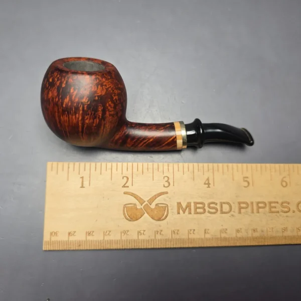 Neerup Classic 2 Smooth Apple w/ Acrylic & Brass Estate Briar Pipe, Unsmoked - Image 4