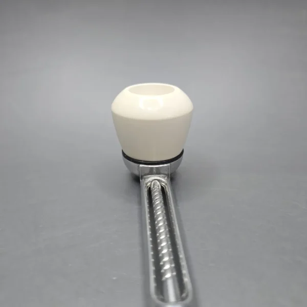 Falcon Chrome Dental w/ MBSD Meerschaum Rhodesian Block Meerschaum Bowl Pipe, New - Image 6