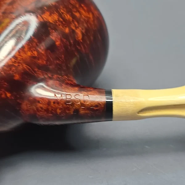 MBSD Briars Modern Masters 1 Smooth Peewit w/ Bamboo Handmade Briar Pipe, New - Image 11
