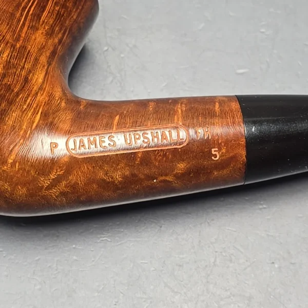 James Upshall P Grade Group 5 Smooth Bent Billiard Estate Briar Pipe, Unsmoked - Image 11