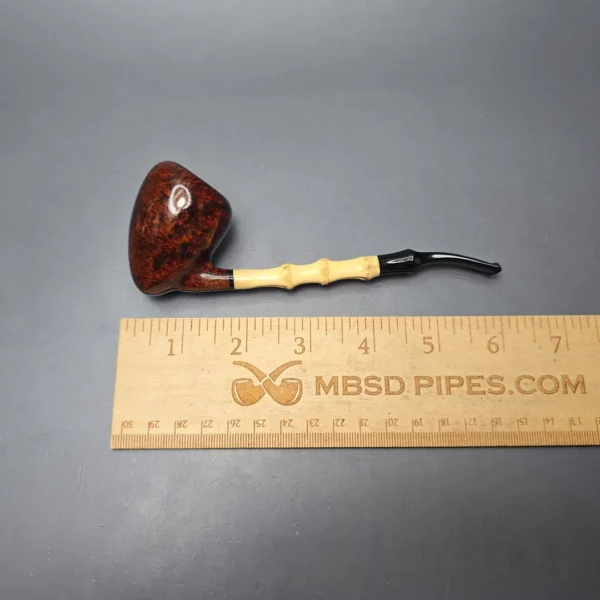 MBSD Briars Modern Masters 1 Smooth Peewit w/ Bamboo Handmade Briar Pipe, New - Image 12