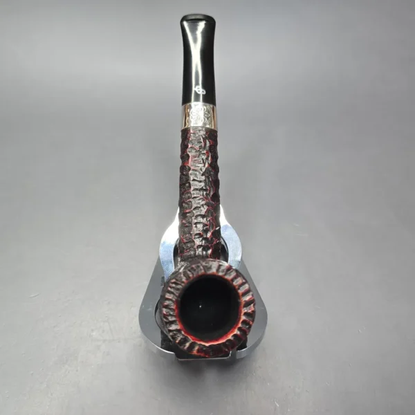 Peterson 2025 St Patrick's Day 264 Rusticated Canadian w/ Silver Estate Briar Pipe, Unsmoked - Image 8