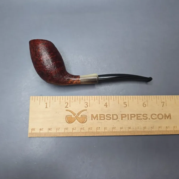 MBSD Briars Modern Masters 3 Sandblasted Tulip w/ Faux Horn Handmade Briar Pipe, New - Image 13