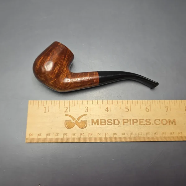 James Upshall P Grade Group 5 Smooth Bent Billiard Estate Briar Pipe, Unsmoked - Image 13