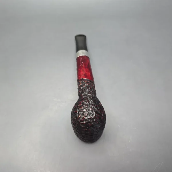 Peterson 2025 St Patrick's Day 264 Rusticated Canadian w/ Silver Estate Briar Pipe, Unsmoked - Image 4