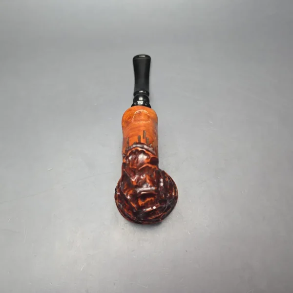 Nording Point Clear Partially Rusticated Freehand Estate Briar Pipe, Danish Estates - Image 10