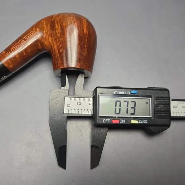 James Upshall P Grade Group 5 Smooth Bent Billiard Estate Briar Pipe, Unsmoked - Image 14