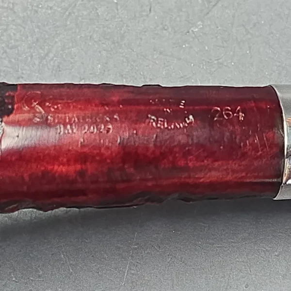 Peterson 2025 St Patrick's Day 264 Rusticated Canadian w/ Silver Estate Briar Pipe, Unsmoked - Image 5