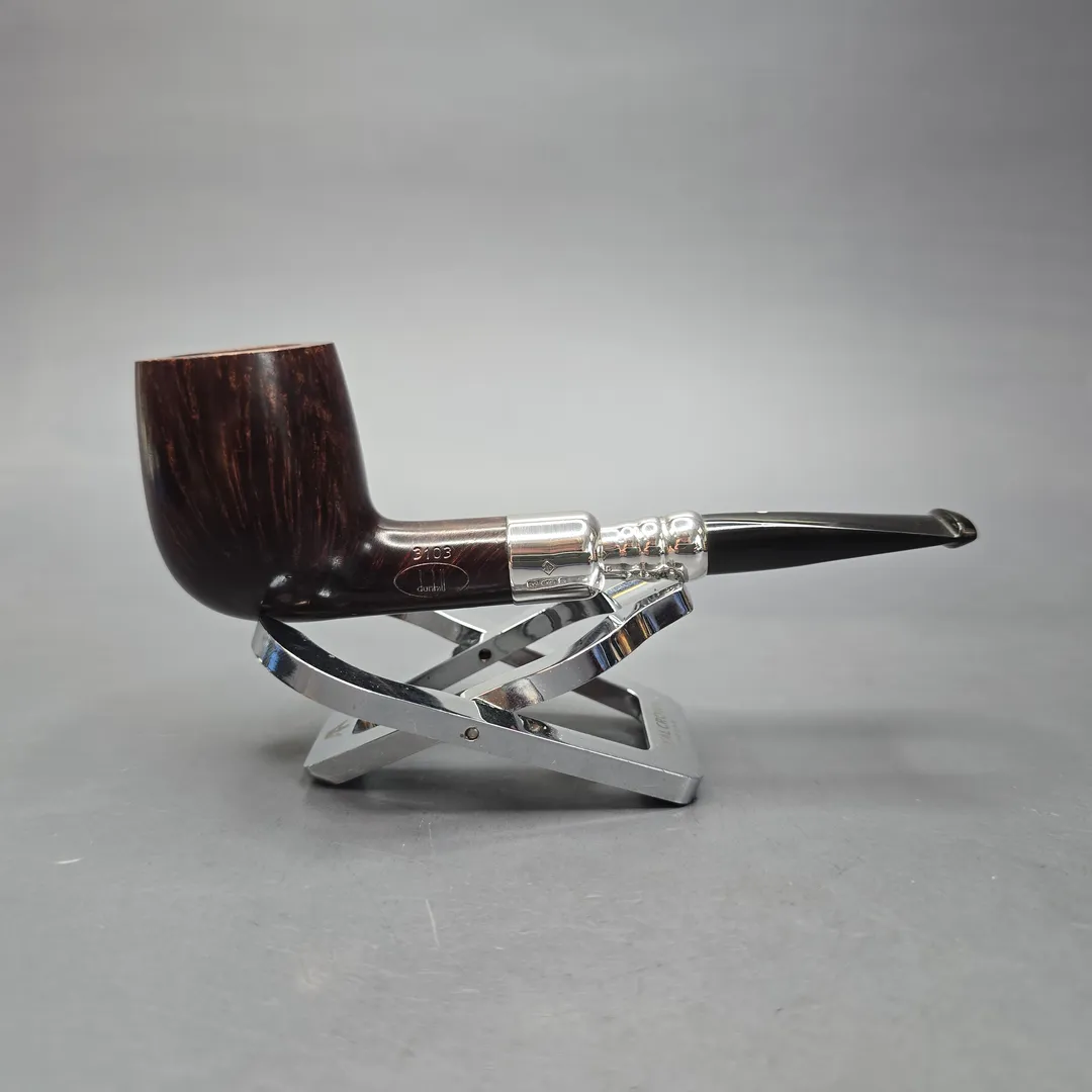 Dunhill 2007 Bruyere 3103 Smooth Silver Spigot Estate Briar Pipe, English Estates - Image 2