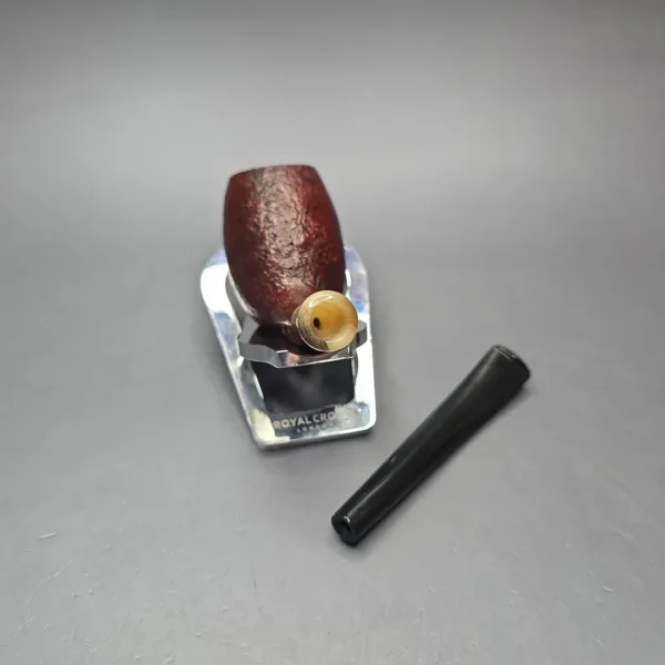 MBSD Briars Modern Masters 3 Sandblasted Tulip w/ Faux Horn Handmade Briar Pipe, New - Image 15