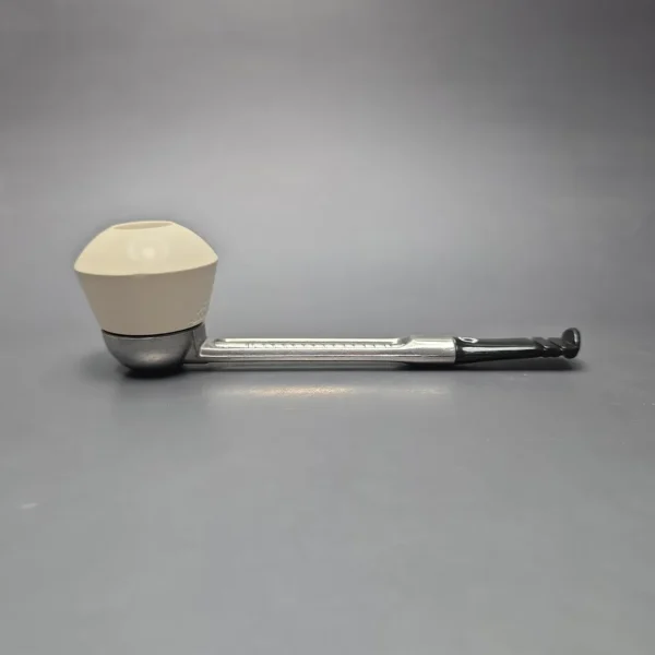 Falcon Chrome Dental w/ MBSD Meerschaum Rhodesian Block Meerschaum Bowl Pipe, New - Image 14