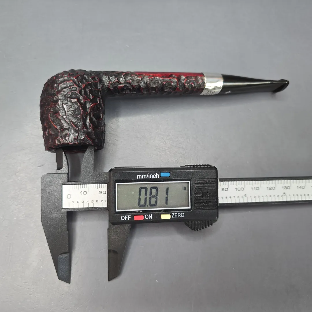 Peterson 2025 St Patrick's Day 264 Rusticated Canadian w/ Silver Estate Briar Pipe, Unsmoked - Image 2