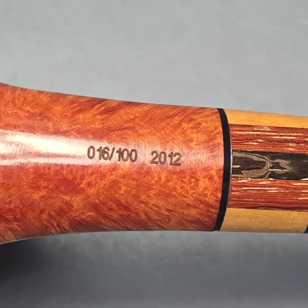 Viprati 2012 VIP Limited Edition Smooth Zulu w/ Cocobolo Estate Briar Pipe, Unsmoked - Image 13
