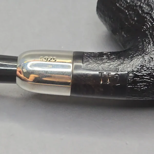 MBSD Briars Timeless Traditions 2 Sandblasted Bent Billiard with Silver (New) - Image 13