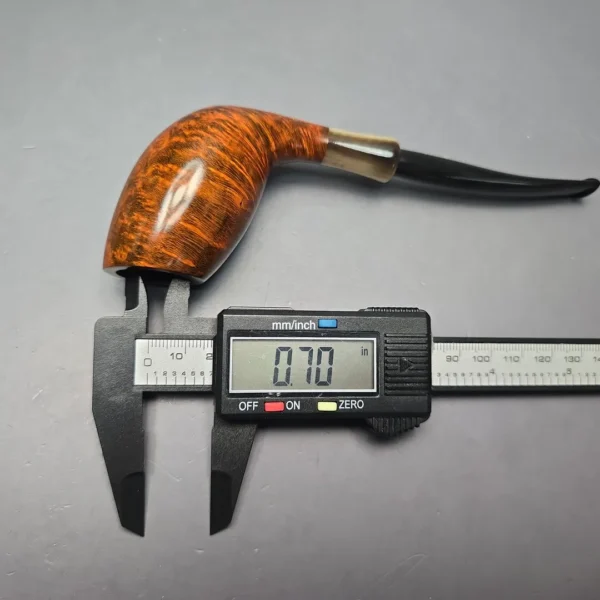 MBSD Briars Modern Masters 3 Smooth Tulip w/ Faux Horn Handmade Briar Pipe, New - Image 14