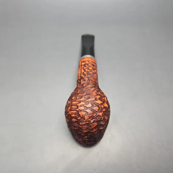 Chacom Rustic 1201 Rusticated Billiard Estate Briar Pipe, Unsmoked - Image 11