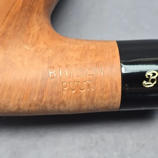 Big Ben Puur 018 Smooth Brandy Estate Briar Pipe, Unsmoked, 9mm - Image 7