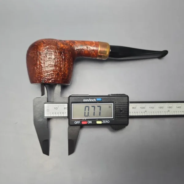 4th Generation (by Ascorti) Forza Nebbiolo 1931 Sandblasted Apple Estate Briar Pipe, Unsmoked - Image 13