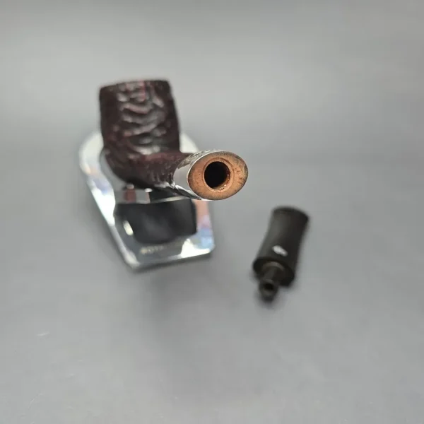 Peterson 2025 St Patrick's Day 264 Rusticated Canadian w/ Silver Estate Briar Pipe, Unsmoked - Image 3