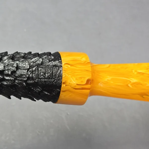 Eclesias Pipes "Dragon Scale" Sandblasted Egg Handmade Briar Pipe, New - Image 10