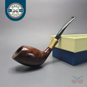 MBSD Briars Modern Masters 3 Smooth Tulip w/ Faux Horn Handmade Briar Pipe, New