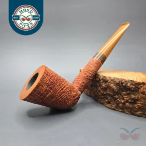 Pipe Tristan Partially Sandblasted Dublin with Bocote (New)