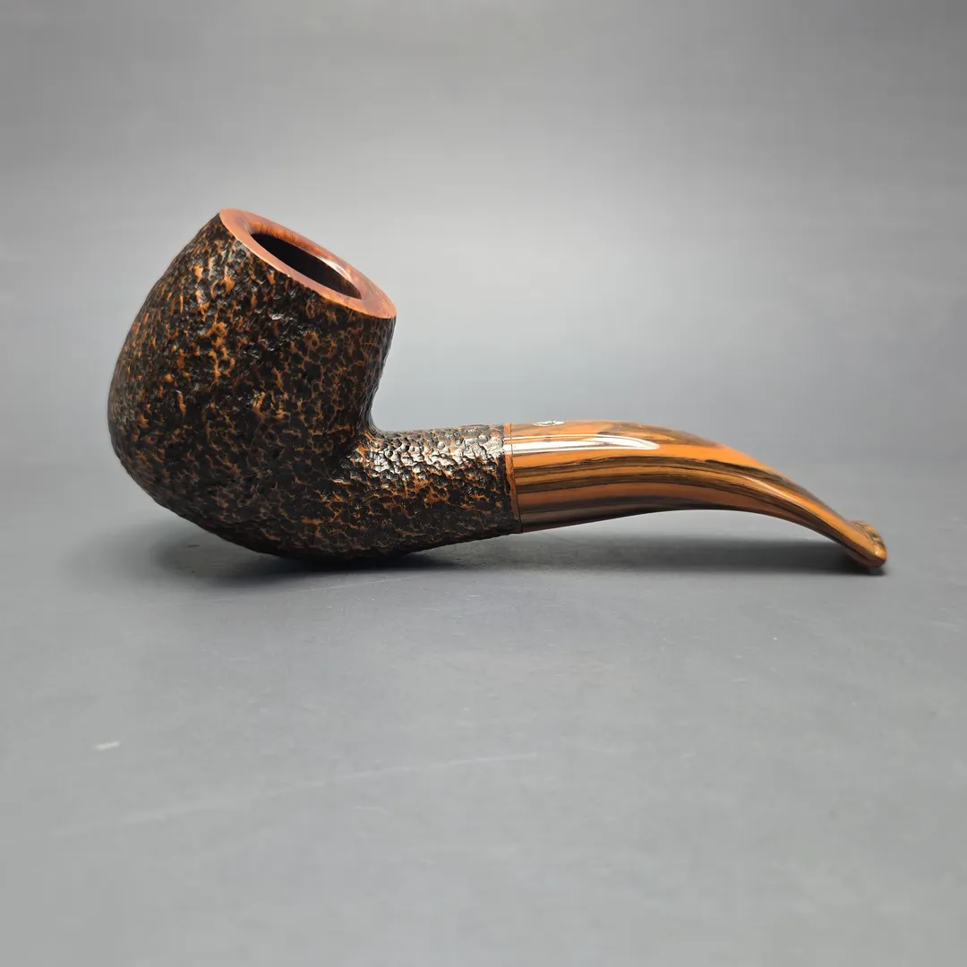 Savinelli Ol' Times Classic Rusticated Bent Billiard (6mm) (Estate) - Image 2
